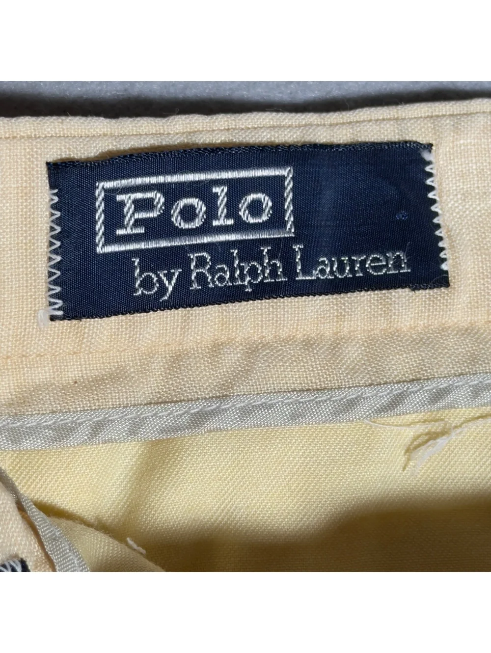 Vintage Polo by Ralph Lauren Beige Linen Pants
